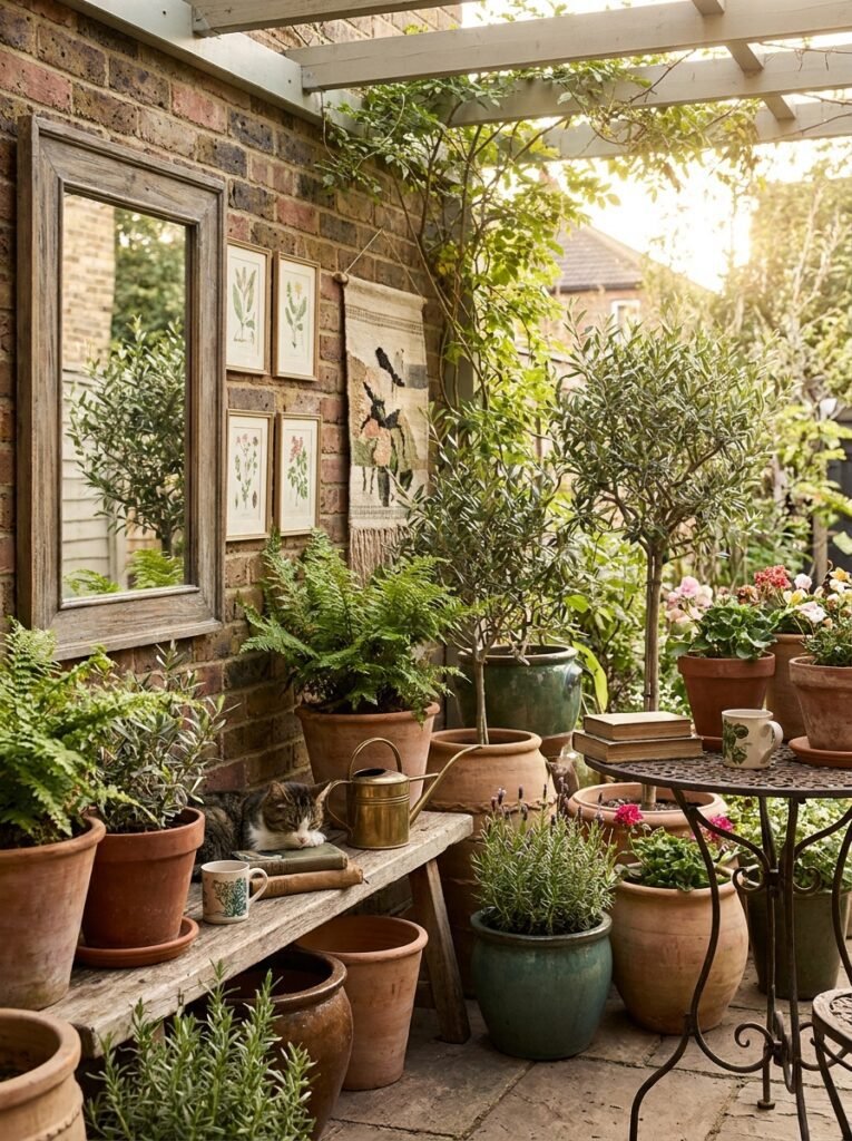 Personal decor touches bringing patio inspiration to life