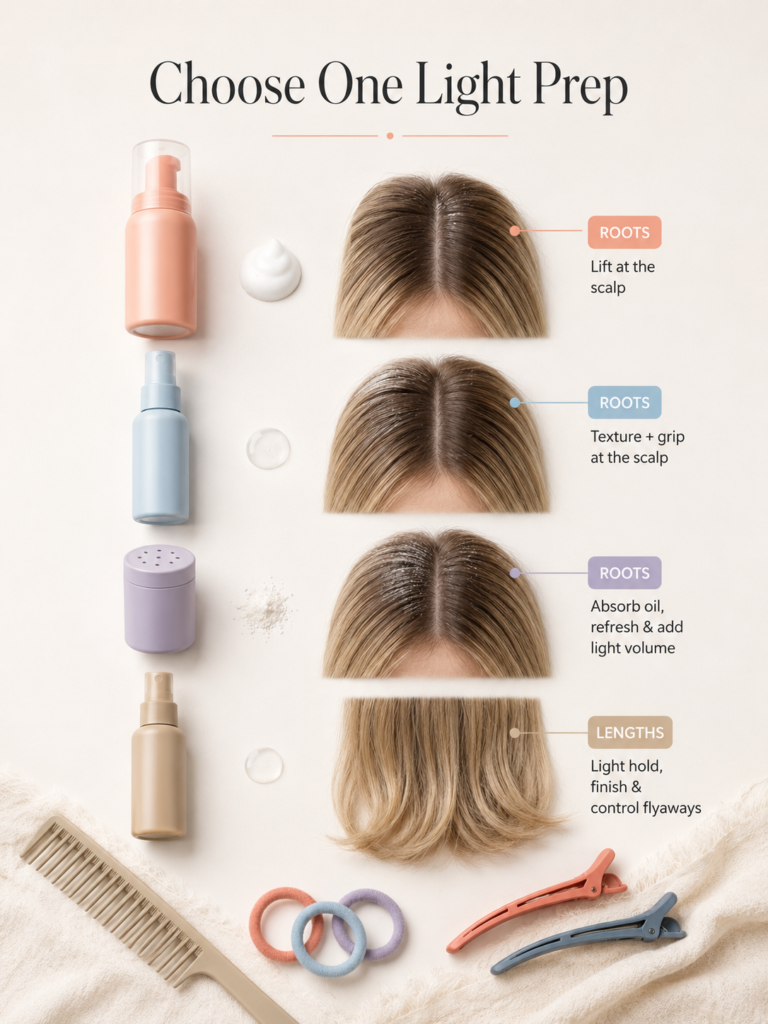 Lightweight braid preparation products for fine hair